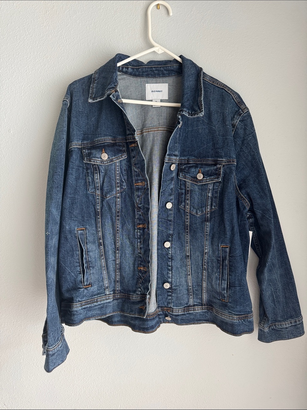 Old Navy Blue Denim Button-Up Jacket size XXL